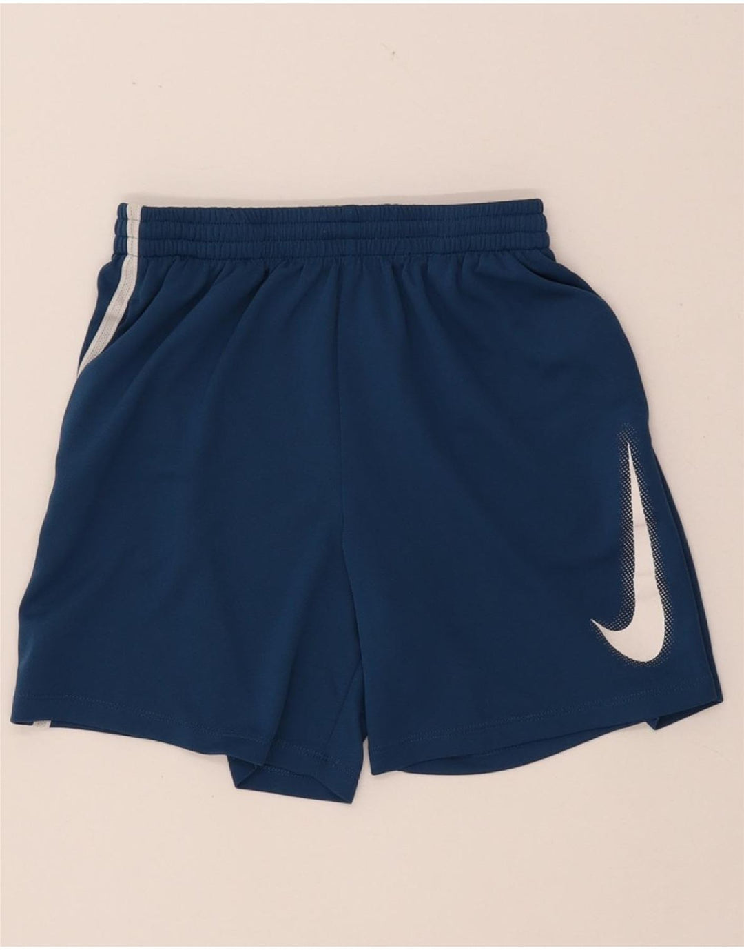 Спортивные шорты NIKE для девочек Dri Fit 12–13 лет, большие темно-синие цвета с блоками