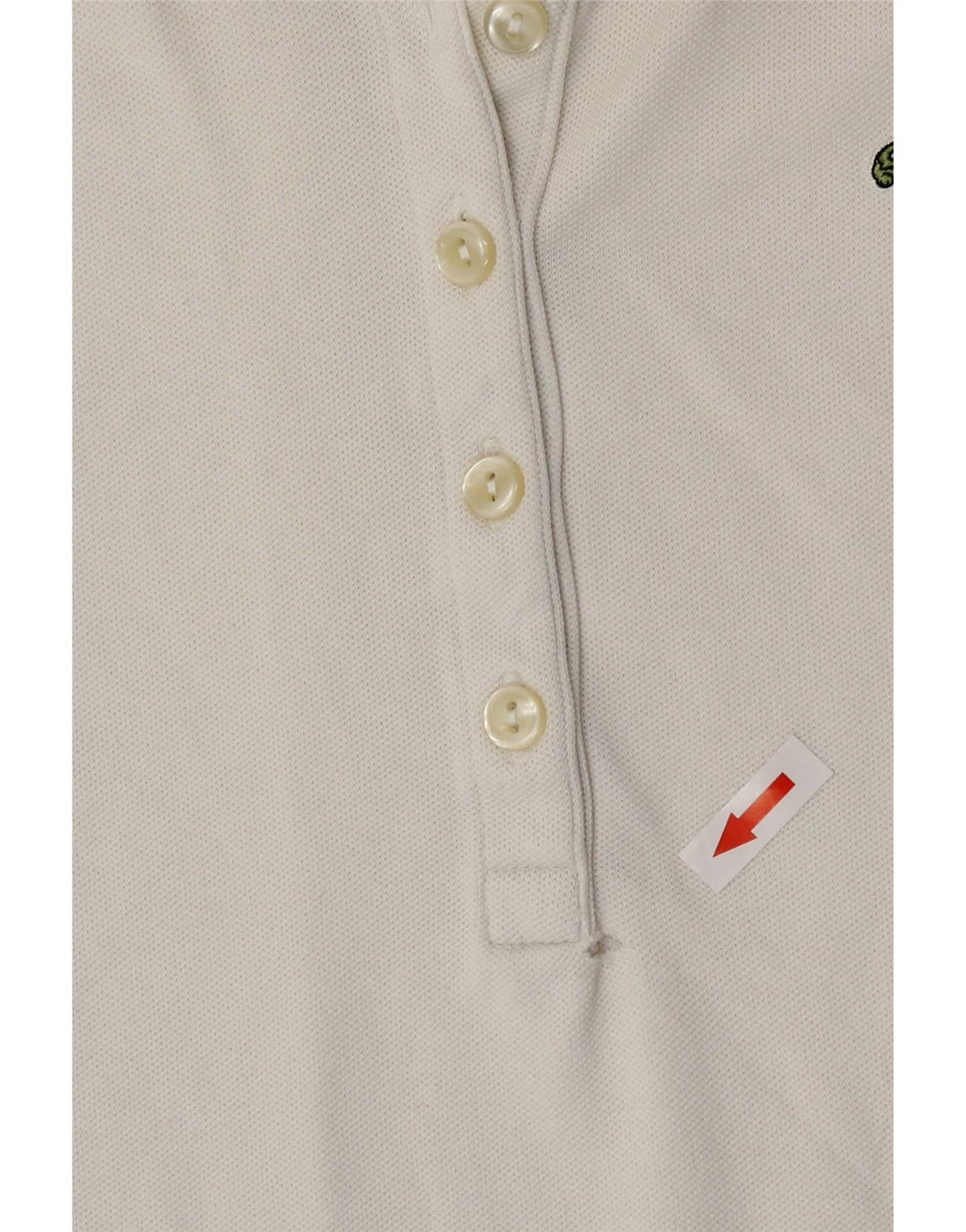 Женская рубашка поло Lacoste, размер 38, средний белый