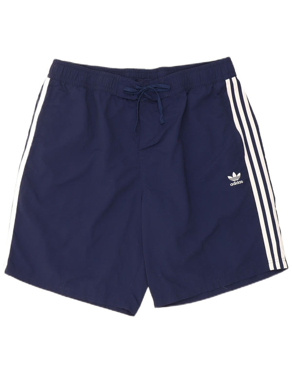 Мужские шорты для плавания Adidas XL темно-синие из полиэстера