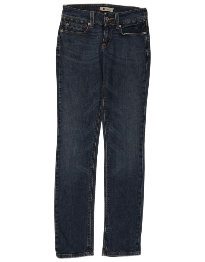 Женские узкие джинсы Levi's 571 W27 L34 синие, хлопок