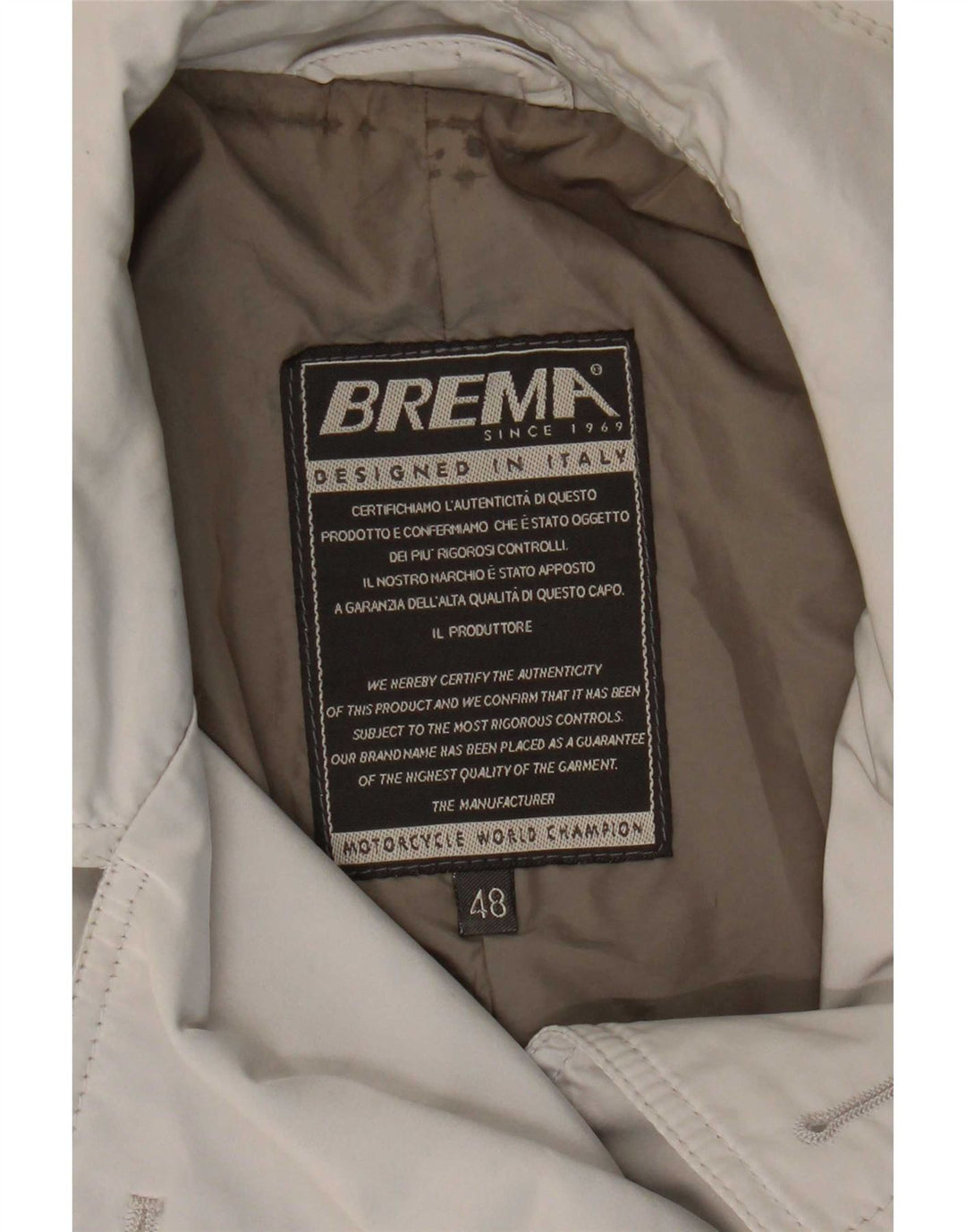 Женское короткое полупальто Brema IT 48 XL Серый Нейлон
