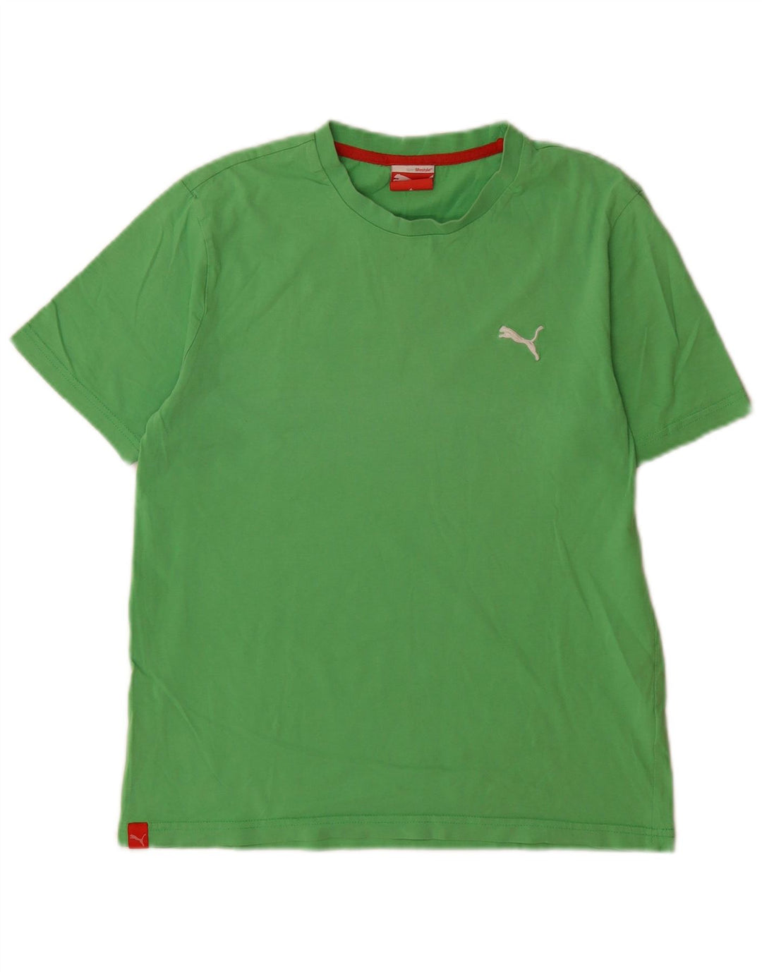 Мужская футболка Puma, маленький зеленый хлопок