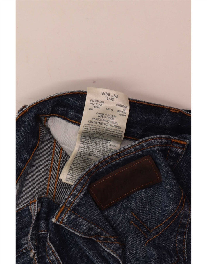 Мужские прямые джинсы Wrangler Texas W38 L32, синий хлопок