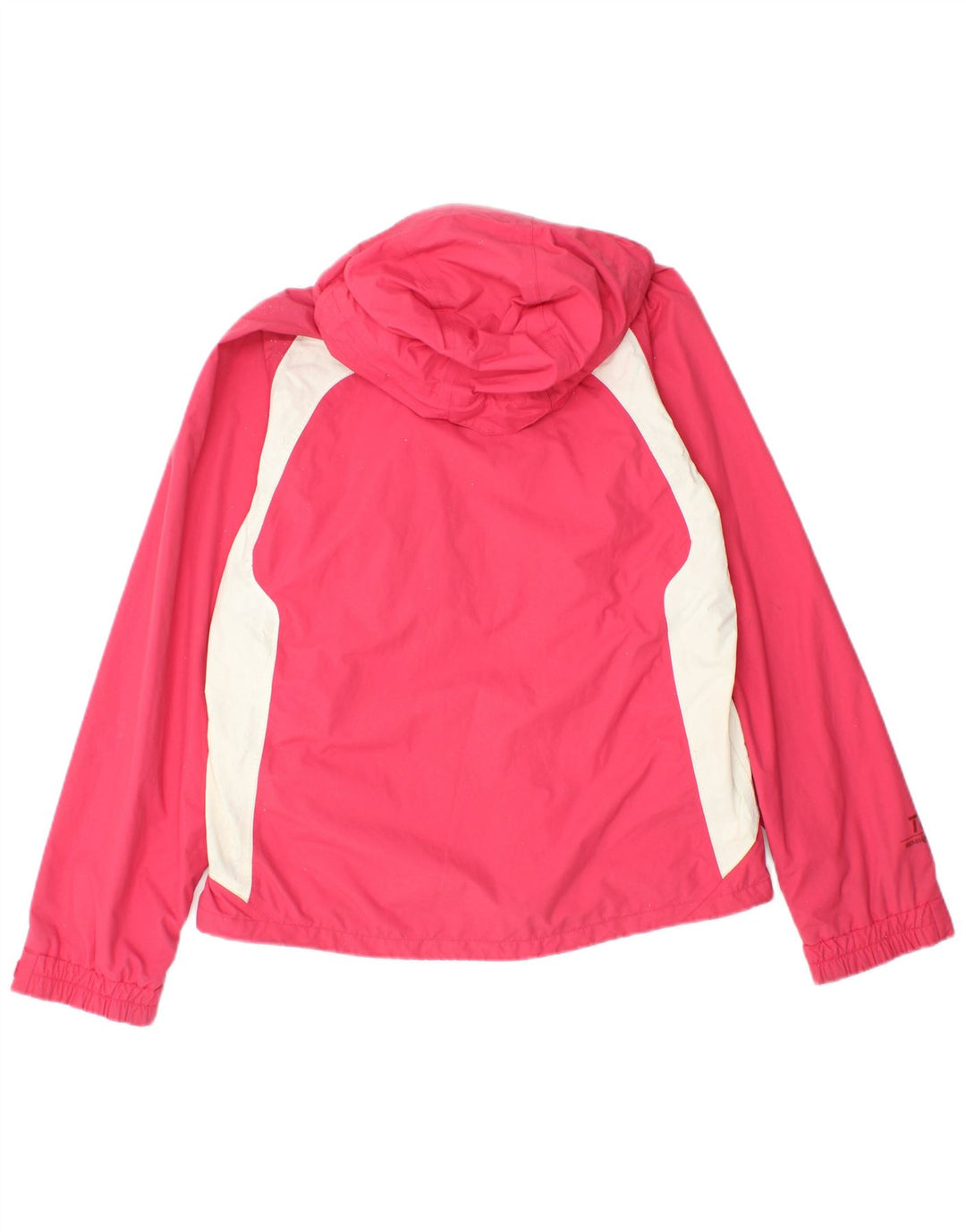 HENRI LLOYD Womens Oversized Hooded Rain Jacket US 2 XS Pink Colourblock