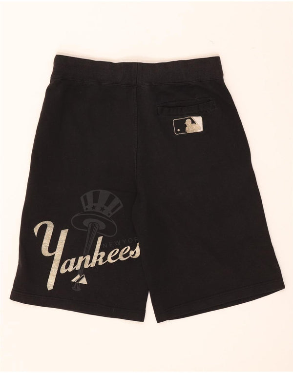 Мужские спортивные шорты Majestic New York Yankees с рисунком, маленькие черные хлопковые