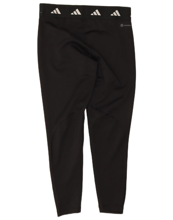 Женские леггинсы Adidas Aeroready с рисунком UK 16/18, большой черный полиэстер