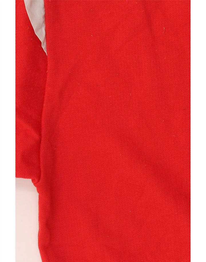 Мужской джемпер Lotto на пуговицах, маленький хлопковый свитер с цветными блоками красного цвета