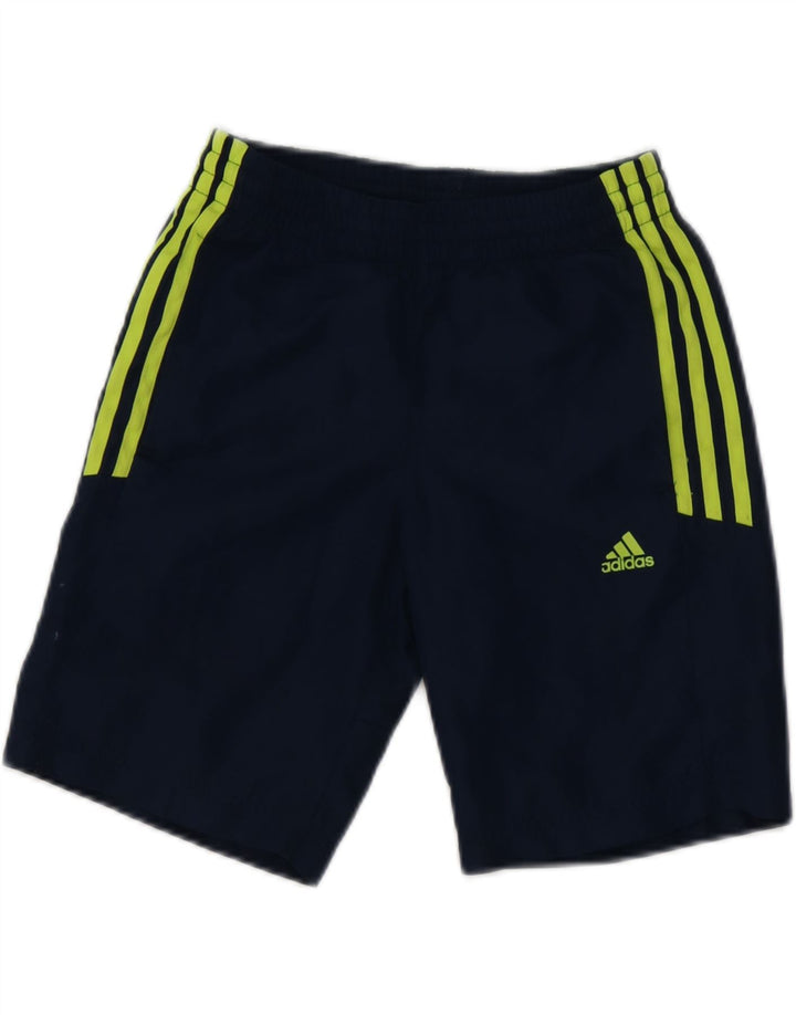 Спортивные шорты Adidas для мальчиков 9-10 лет, темно-синий, полиэстер