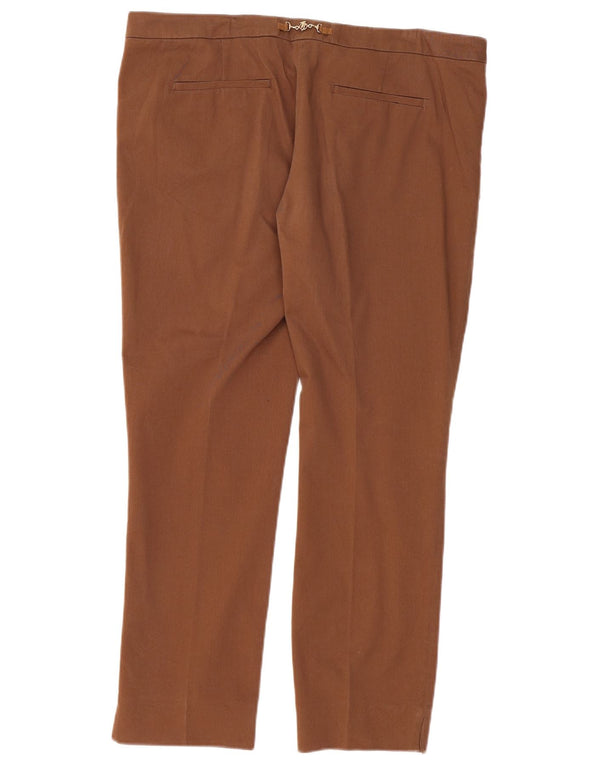 Trussardi Женские прямые брюки чинос IT 52 2XL W40 L28 Коричневые хлопковые