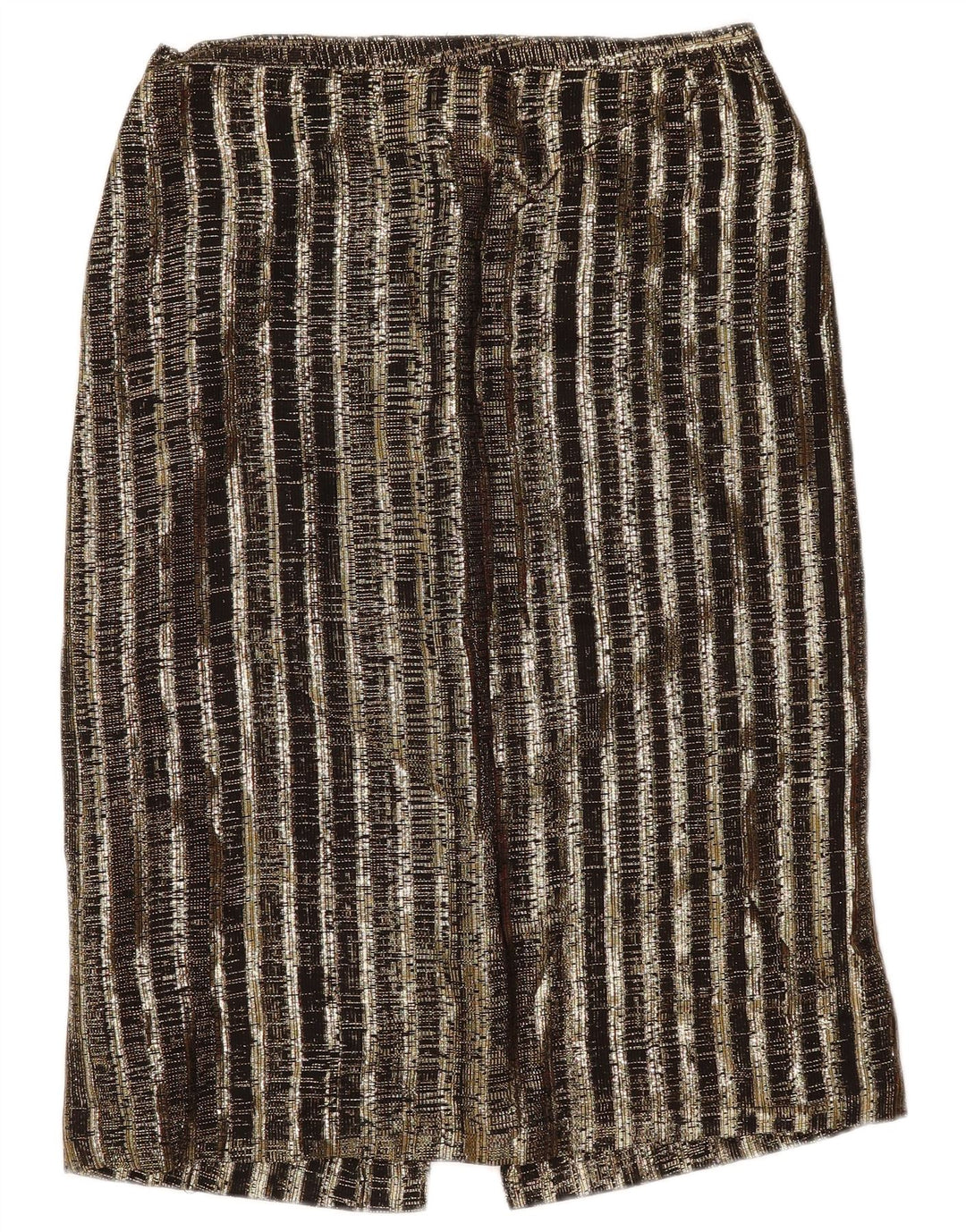 Винтажный женский комплект из 2 юбок UK 14 Medium W29 в коричневую полоску