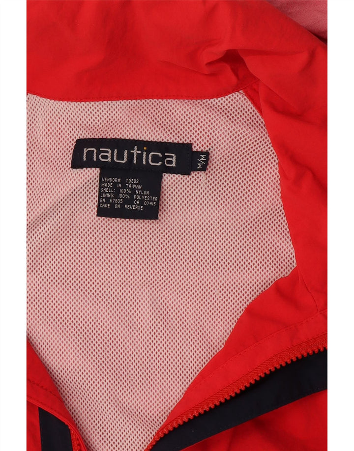 Мужская дождевик с капюшоном NAUTICA UK 38, средний красный нейлон