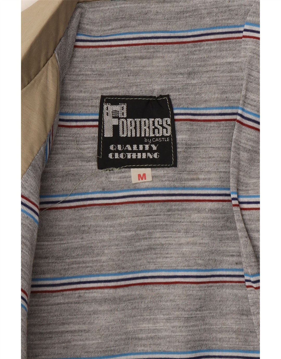 Мужской бомбер VINTAGE UK 38 Средний Бежевый