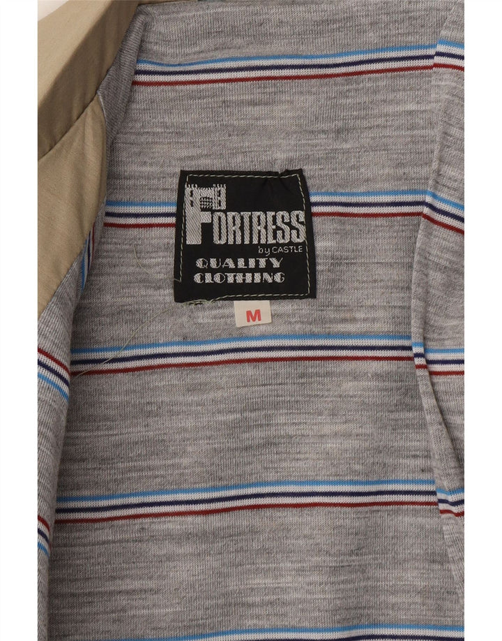 Мужской бомбер VINTAGE UK 38 Средний Бежевый