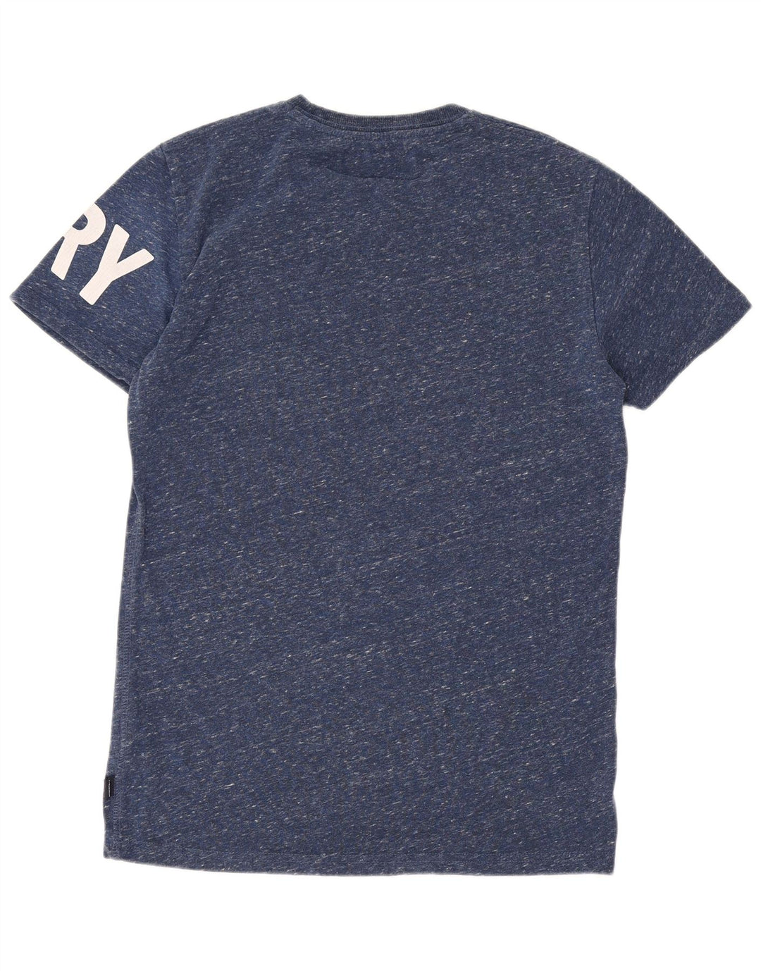 Мужская футболка с рисунком Superdry, маленькая, темно-синяя, из полиэстера с крапинками