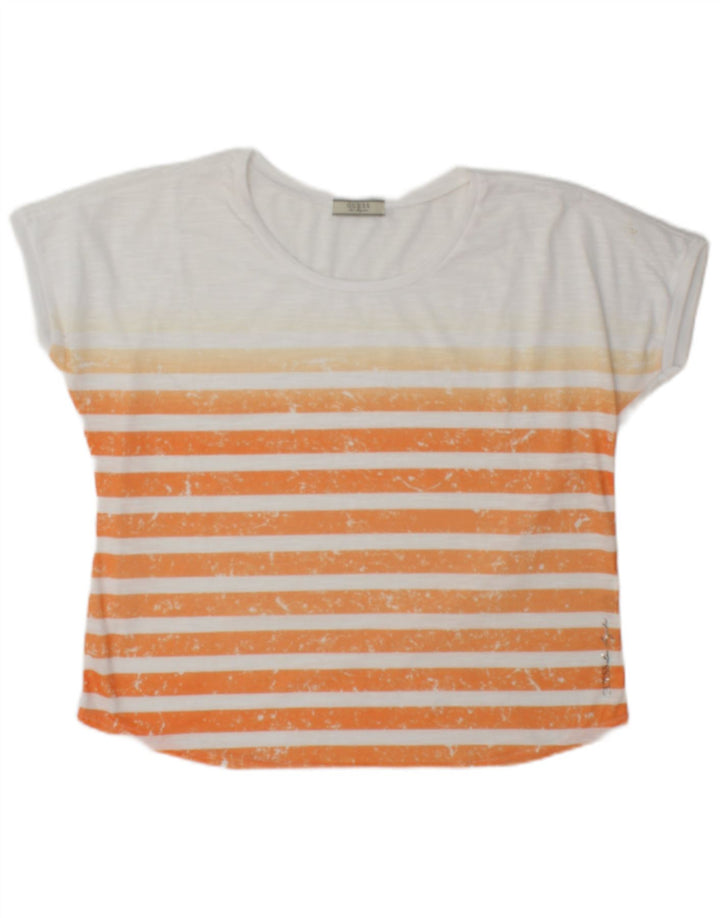 Guess Женская футболка Top UK 14 Medium Белая полоска