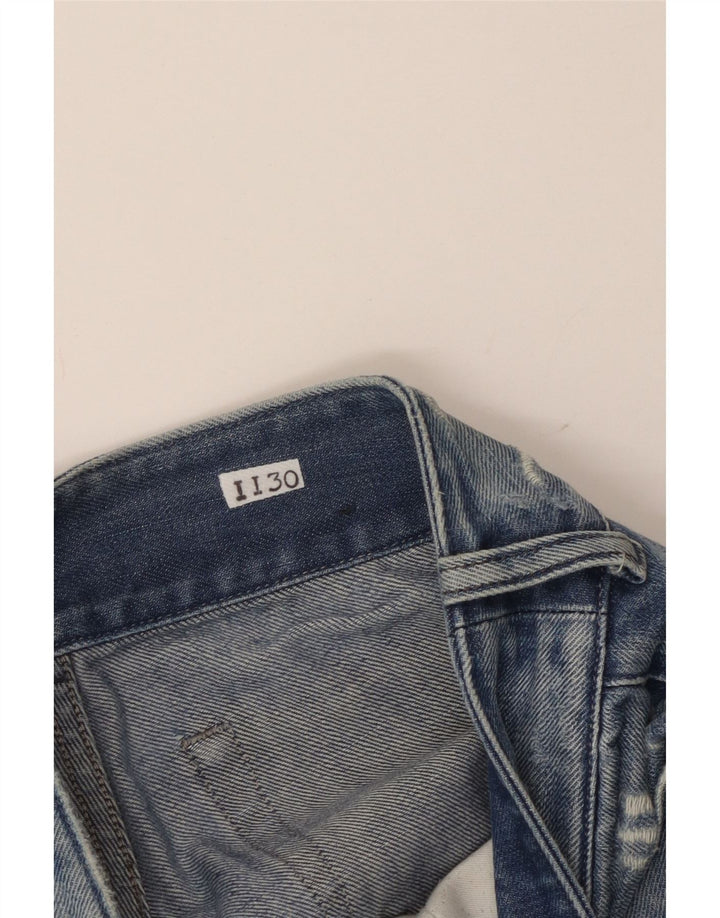 Женские потертые узкие джинсы Diesel W30 L29 синие