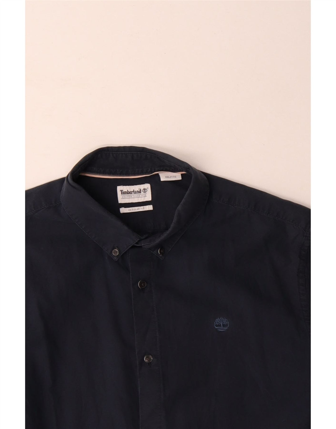 TIMBERLAND Мужская рубашка стандартного кроя 2XL темно-синяя, хлопок