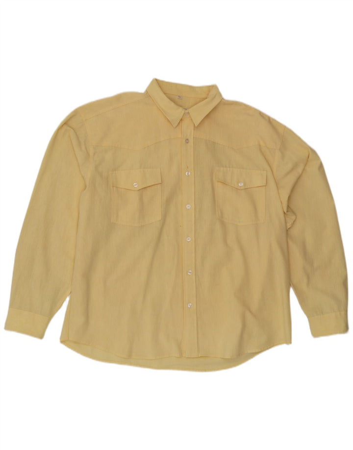 Мужская рубашка ARIZONA JEANS, размер 45/46 XL, желтый хлопок