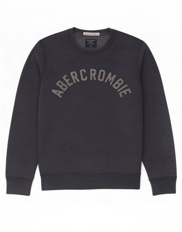 Мужской свитшот с рисунком Abercrombie & Fitch XS, темно-синий, хлопок