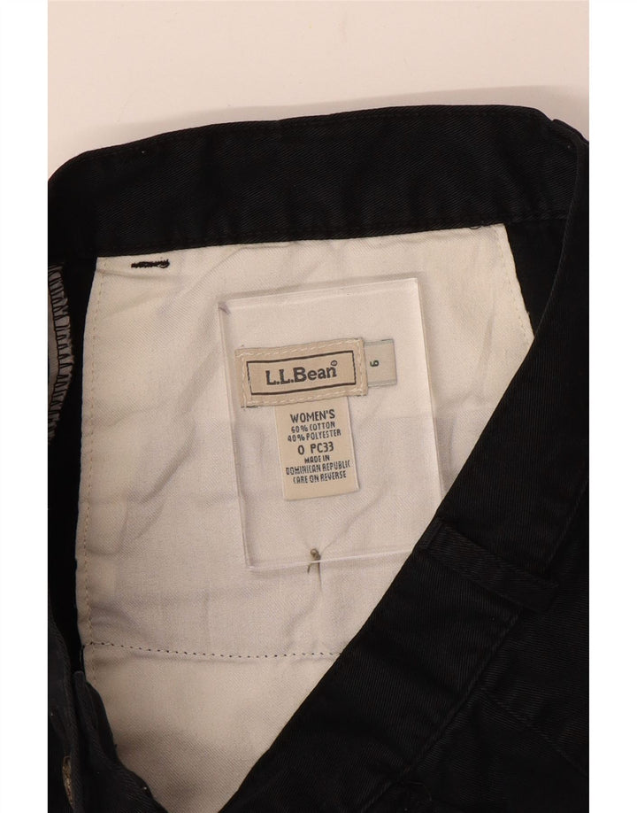 Женские шорты чинос L.L.BEAN US 6 Medium W28, черный хлопок