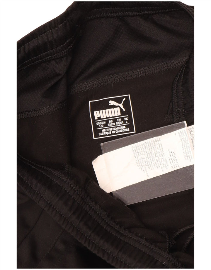 Мужские спортивные брюки Puma с графическим рисунком, большие черные полиэстер
