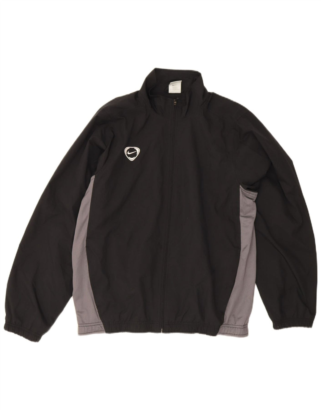 Мужская спортивная куртка Nike UK 39/41, средний черный, спортивный костюм с цветными блоками