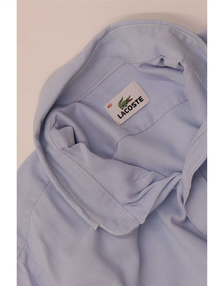 Мужская рубашка Lacoste, размер 40, средний синий