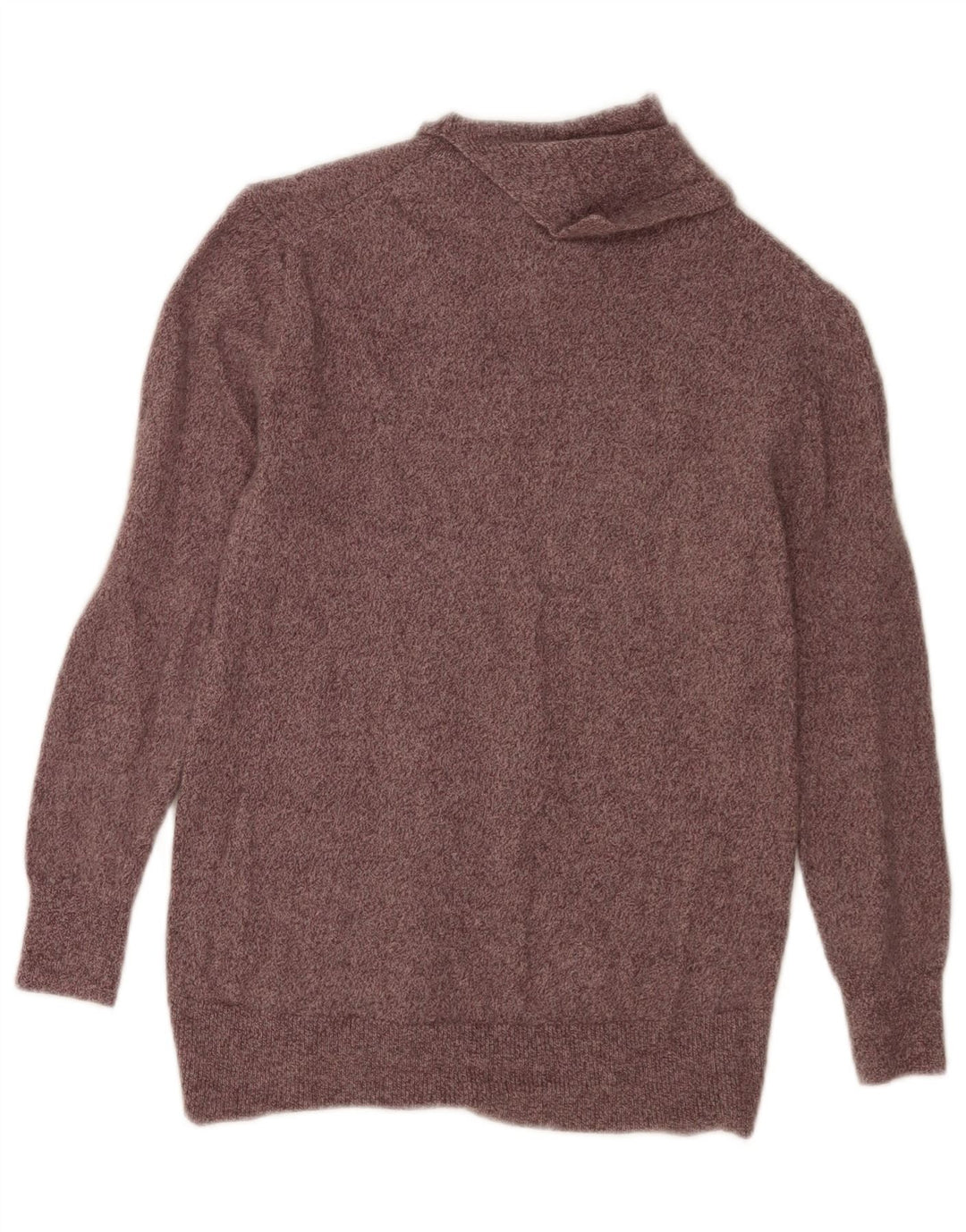 Женский джемпер с высоким воротником Massimo Dutti UK 10, маленький коричневый в крапинку