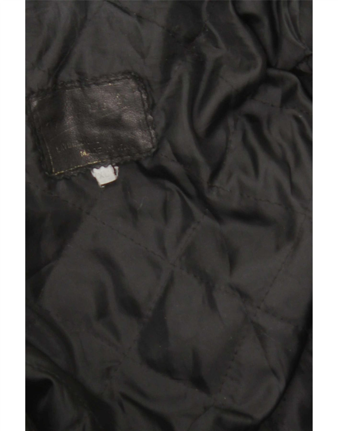 Винтажная мужская кожаная куртка UK 42 XL, черная кожа