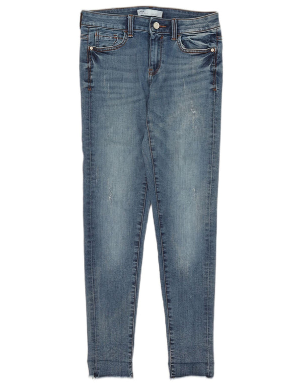 Женские джинсы скинни Zara EU 36 XS W26 L27, синий хлопок