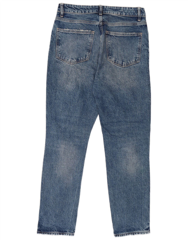 Женские потертые узкие джинсы Zara EU 40 Medium W30 L27 Синие