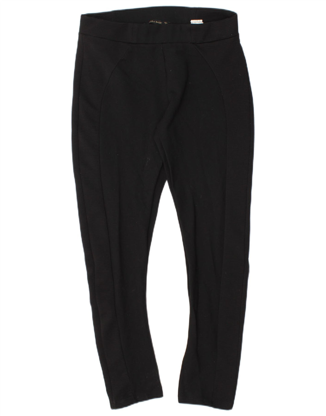 Женские леггинсы Zara UK 14, большие черные из вискозы