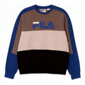 Fila Мужской свитшот с графическим рисунком, маленький разноцветный хлопковый джемпер с цветными блоками