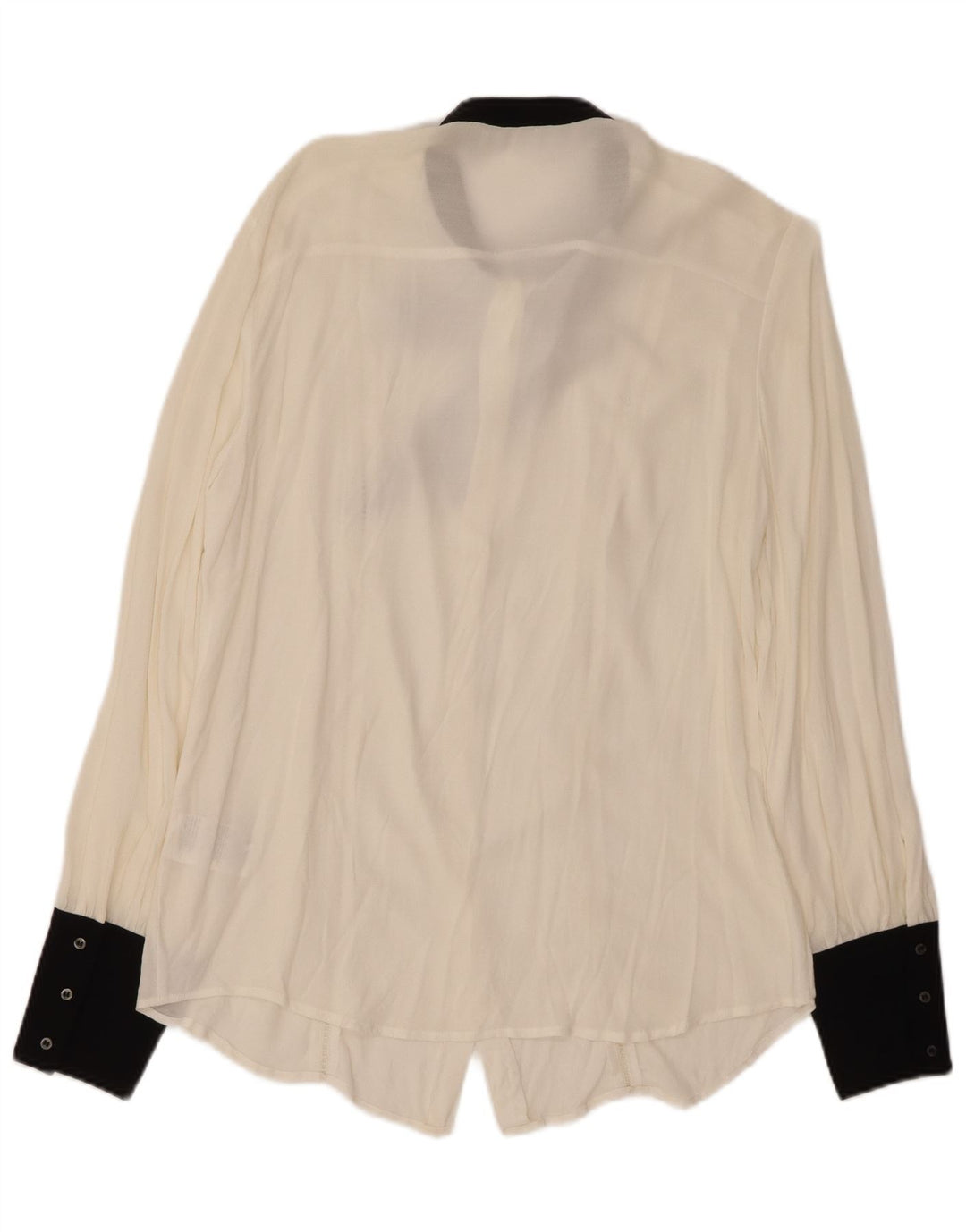 Женская блузка-рубашка с галстуком-бабочкой BENETTON, Великобритания, 16, большая белая вискоза с цветными блоками