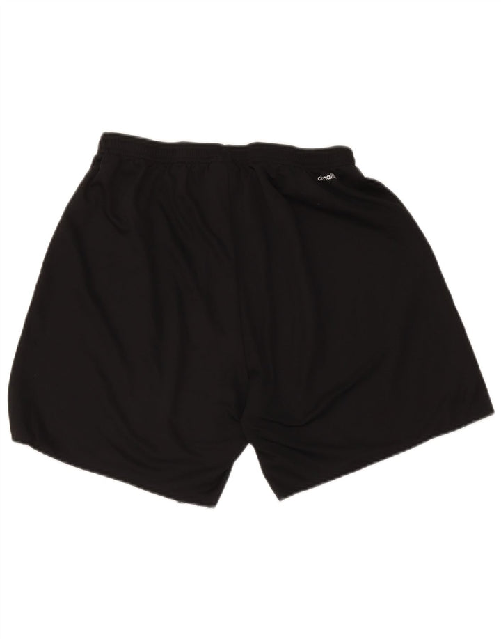 Мужские спортивные шорты Adidas Climalite, большие черные из полиэстера