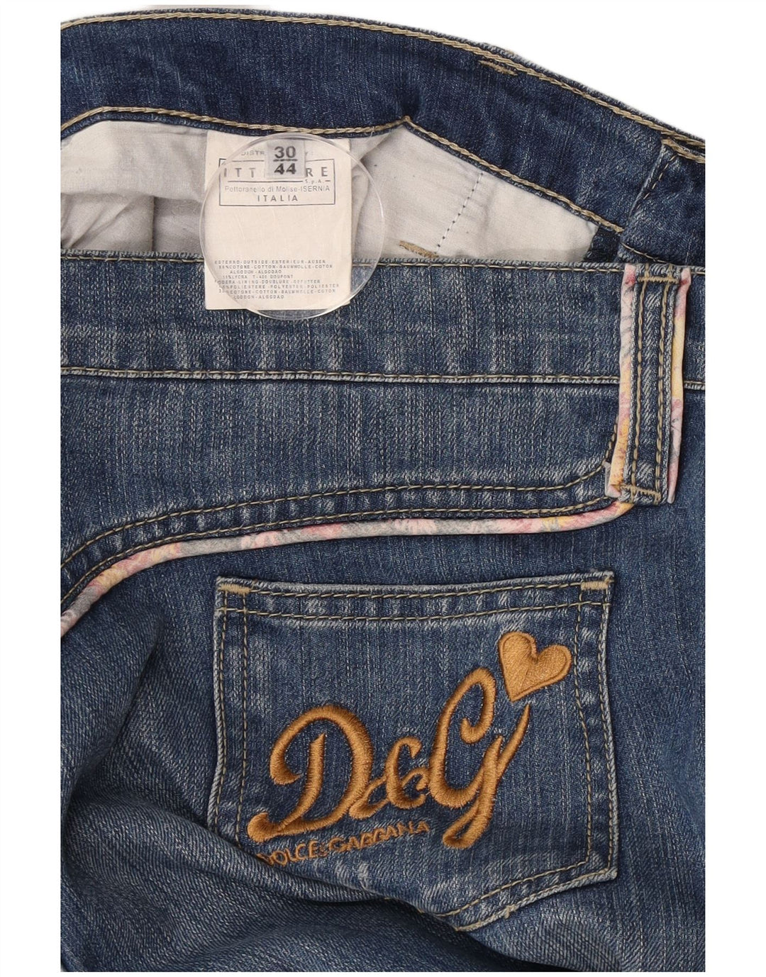 Женские укороченные джинсы Dolce & Gabbana Ittierre IT 44 Medium W32 L24 Синие