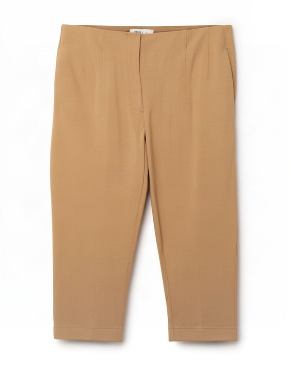 Женские капри с высокой талией Marks & Spencer, Великобритания, 18 XL, W40, L23, бежевые