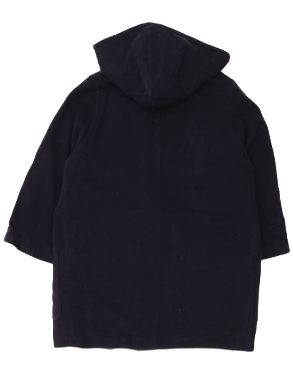 LAURA ASHLEY Женский дафлкот оверсайз с капюшоном UK 14, большой темно-синий