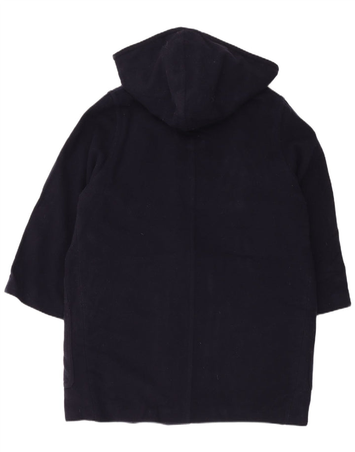 LAURA ASHLEY Женский дафлкот оверсайз с капюшоном UK 14, большой темно-синий