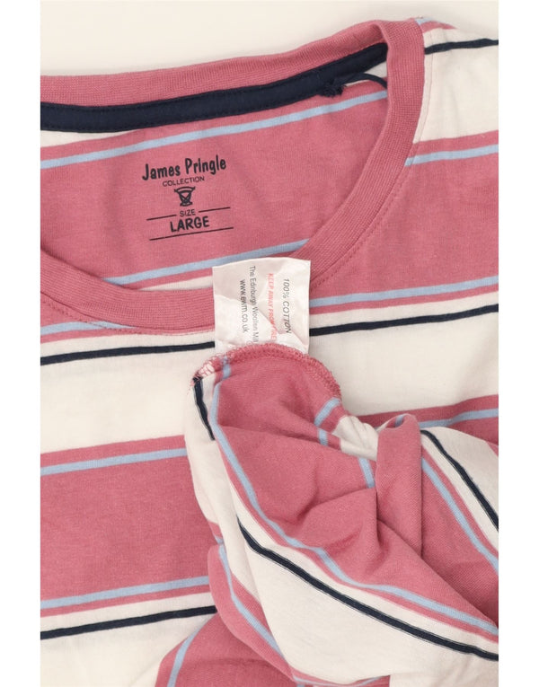 Crew Clothing Мужская футболка Top 2XL из хлопка в белую полоску