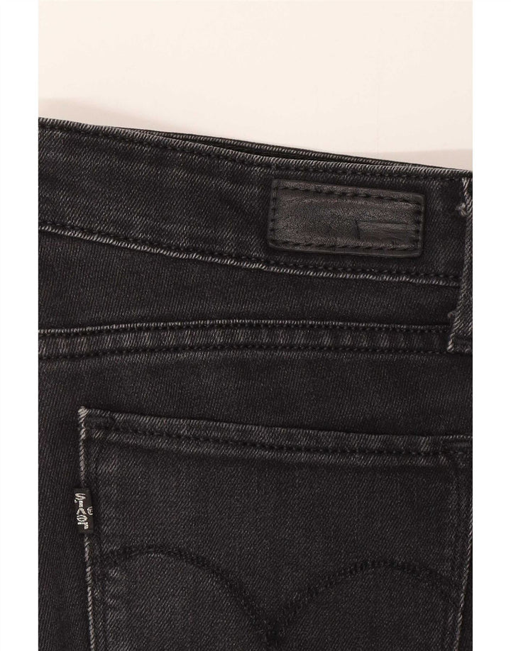 Женские узкие джинсы Levi's W27 L32, черный хлопок