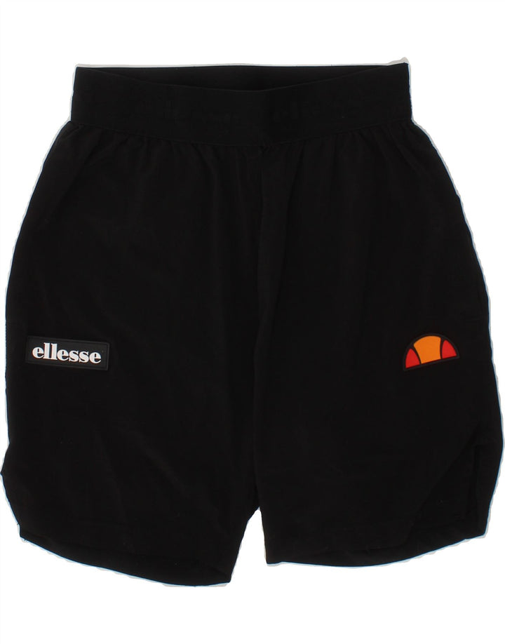 ELLESSE Girls Sport Shorts 10-11 Years  Black Polyester Vintage Ellesse and Second-Hand Ellesse from Messina Hembry 