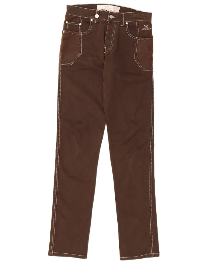 Женские зауженные джинсы Nickwave IT 44 Medium W30 L34 Коричневые, хлопок