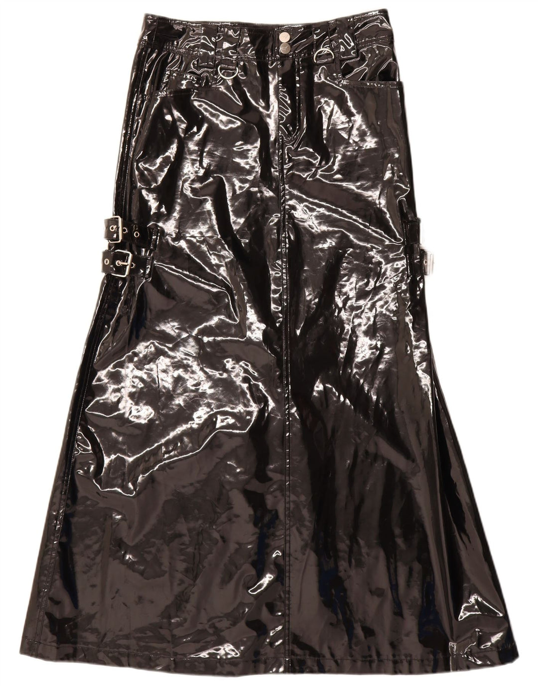 QUEEN OF DARKNESS Женская макси-юбка-трапеция, маленькая W28, черная, готическая