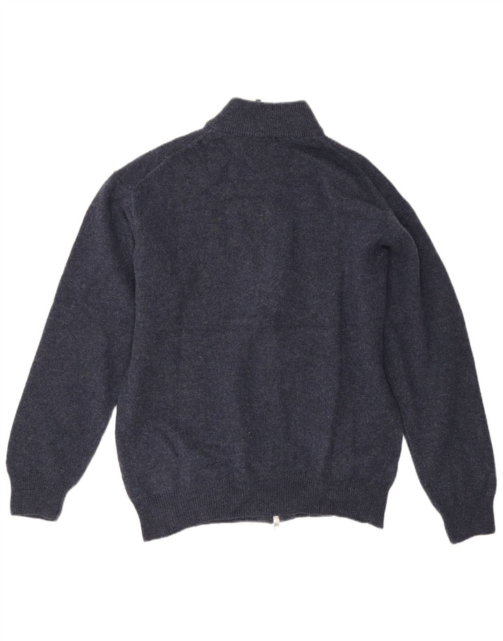 Мужской кардиган Gant XL, темно-синий из овечьей шерсти