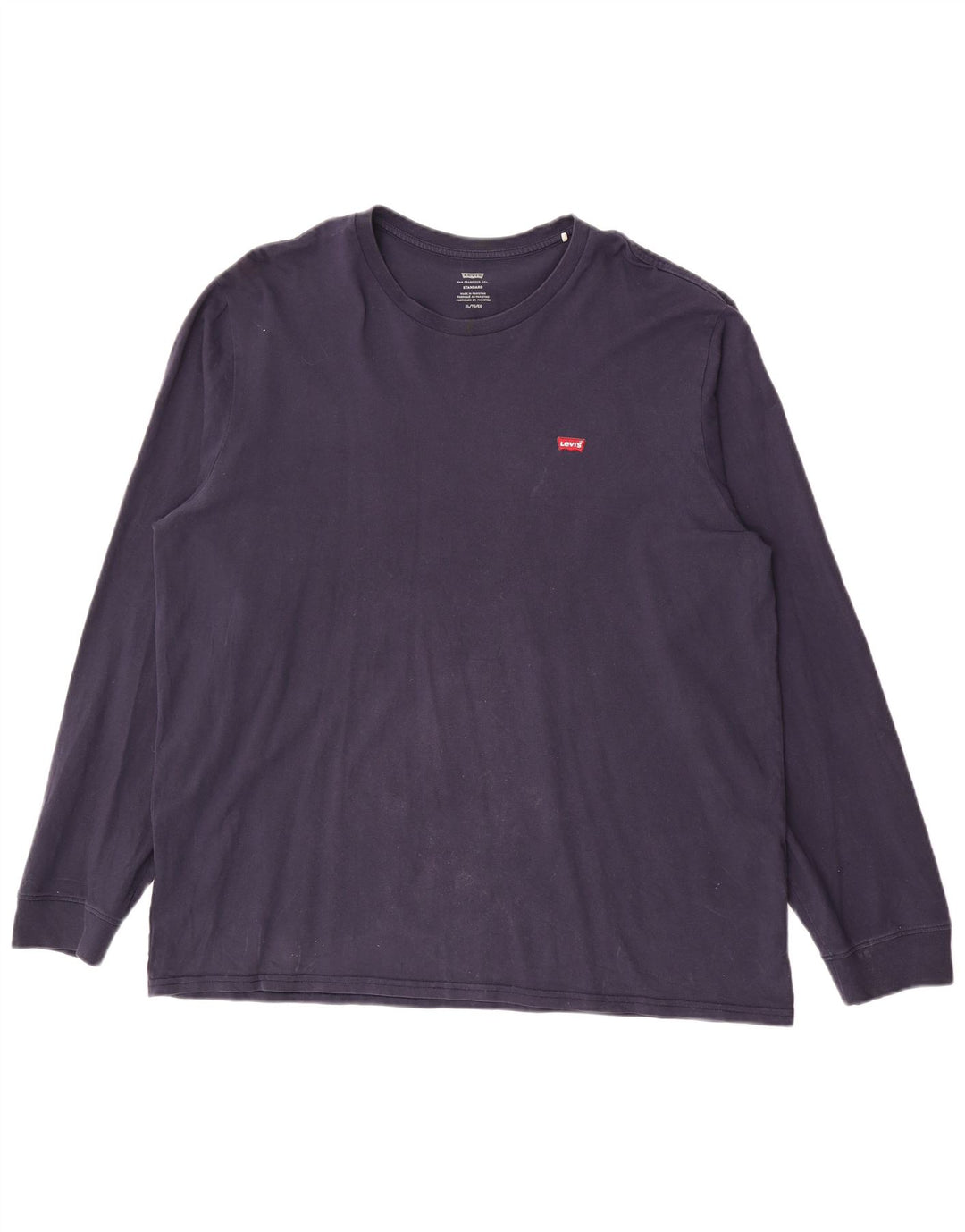 Мужской топ Levi's стандартной посадки с длинным рукавом XL, темно-синий, хлопок