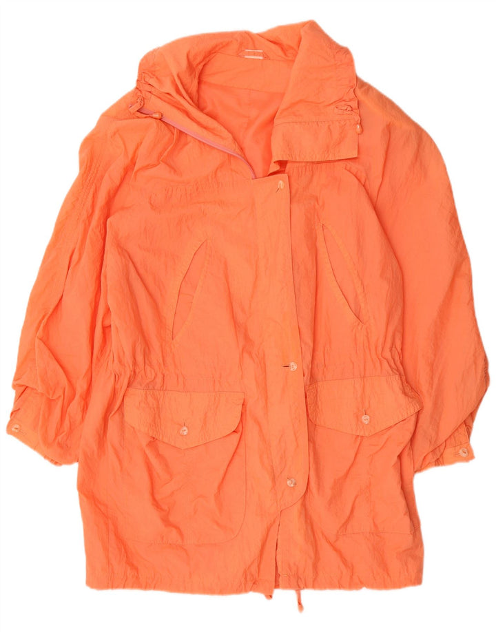 Винтажный женский плащ UK 18 XL оранжевый
