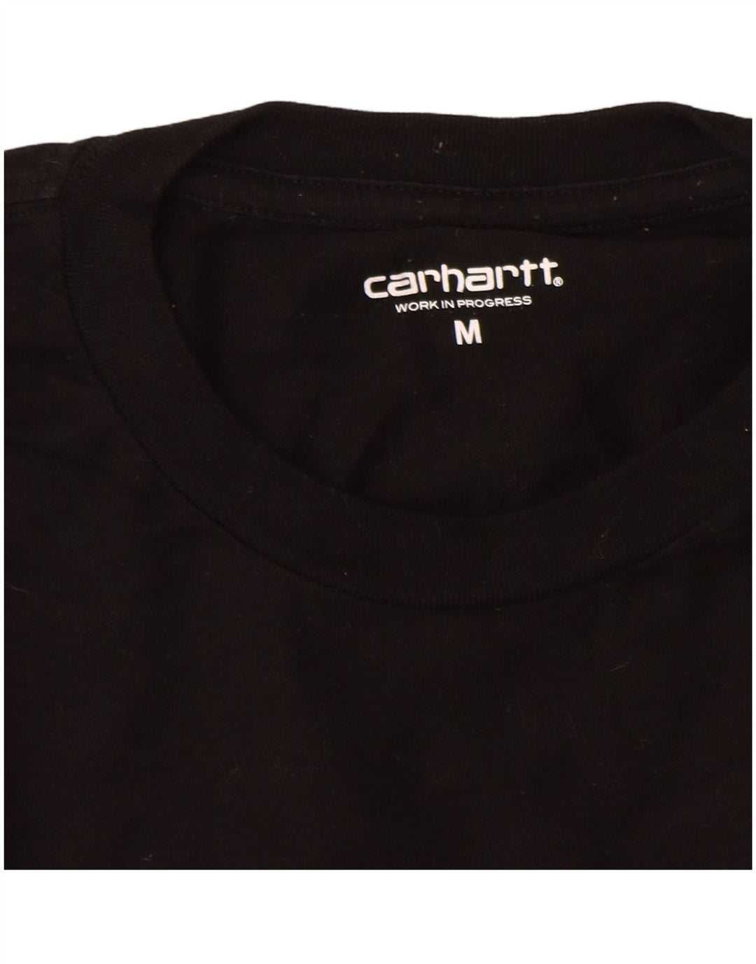 Мужской топ Carhartt с длинным рукавом, средний черный хлопок