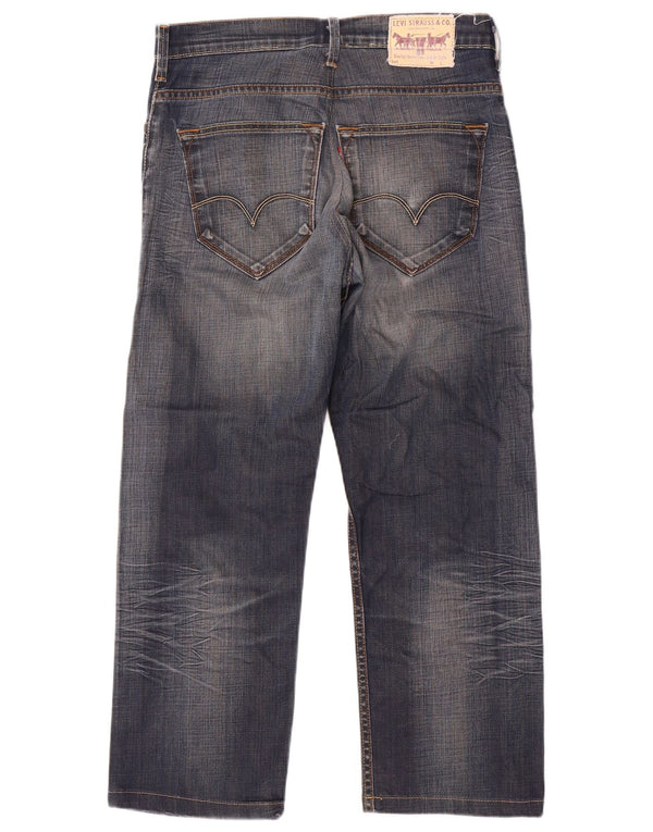 Мужские прямые джинсы Levi's W34 L29 синие, хлопок