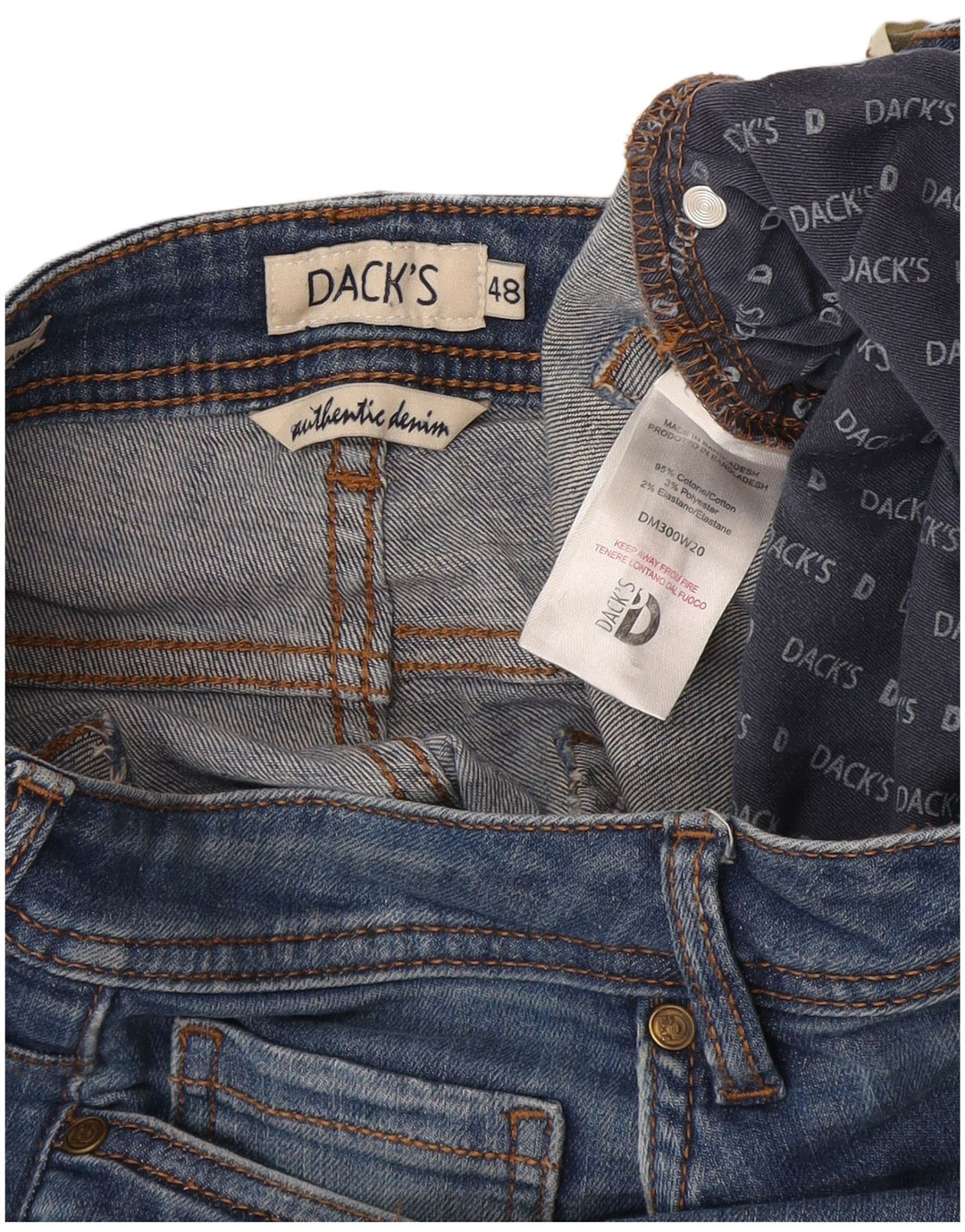 Женские укороченные джинсы Dack's Slim IT 48 XL W32 L26 Синие, хлопок